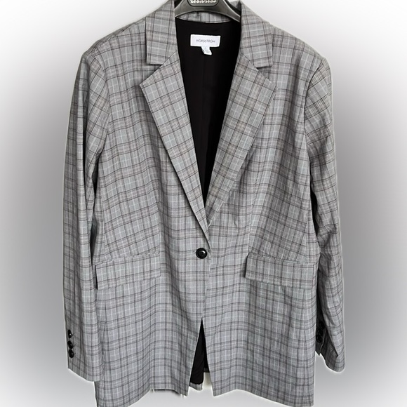 NWT women’s 1x gray plaid jacket - Picture 5 of 7